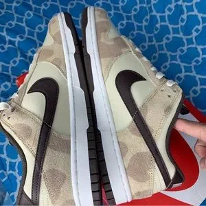 Nike Dunk low Men’s size 8.5 Premium cheetah animal pack brown mocha tan rare Nike Dunk Premium Low Animal Pack - Cheetah for Sale  main image 4